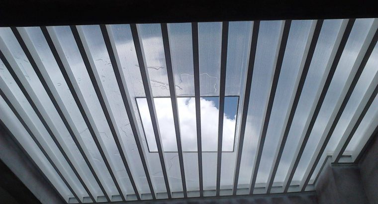 UV resist Transparent polycarbonate Canopy roofs by Naturecare. : 077 050 0352